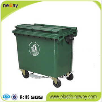 660L Eco-Friendly Plastic Outdoor Waste Bin